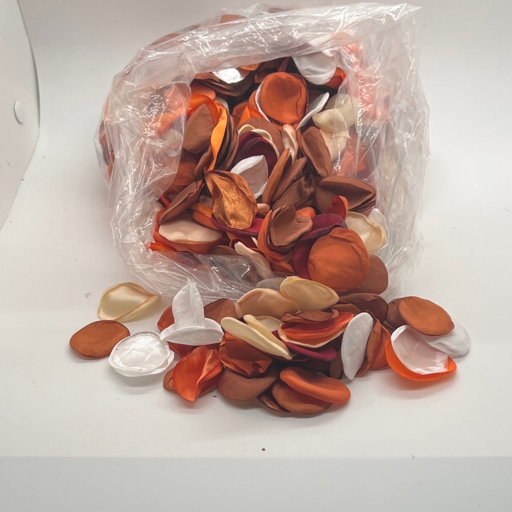 Mixed Color Silk Rose Petals